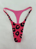 Diamond Pink Leopard Felix Thong