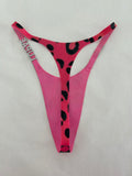 Diamond Pink Leopard Felix Thong